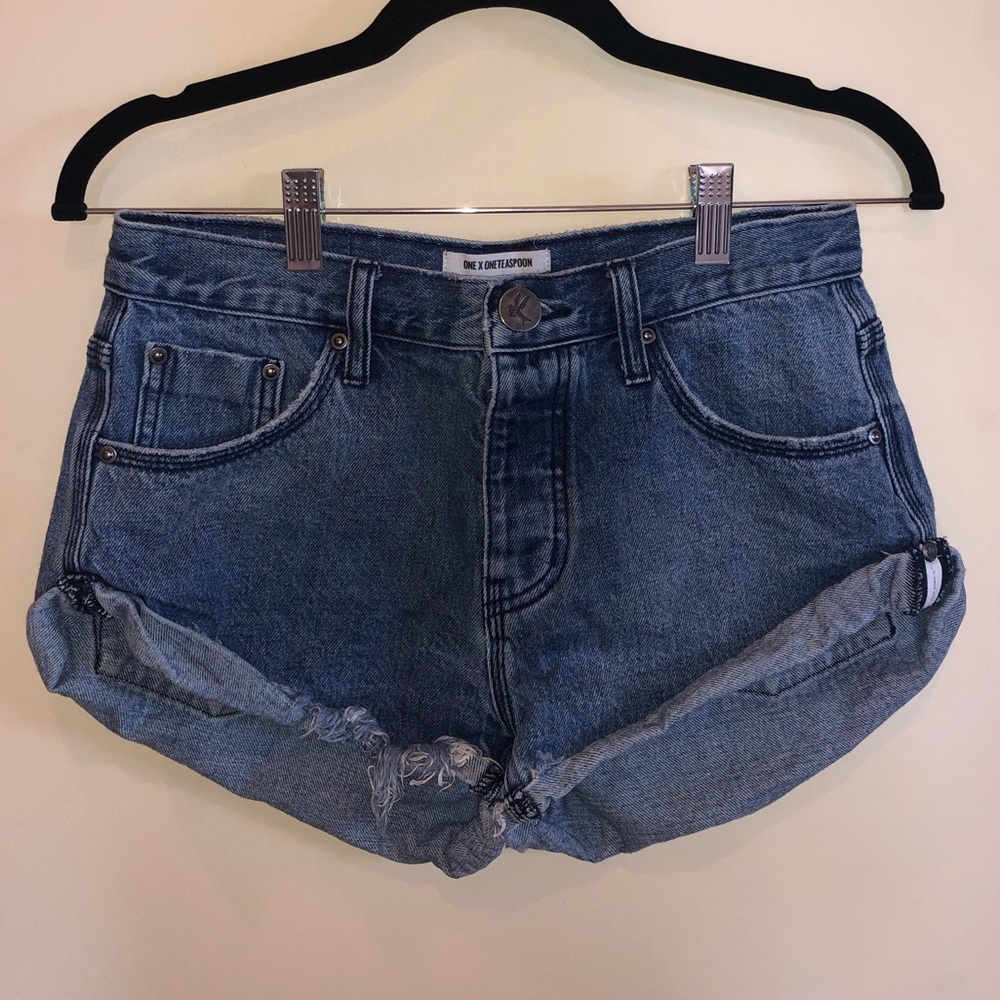 ONE TEASPOON PACIFICA BANDITS DENIM SHORT